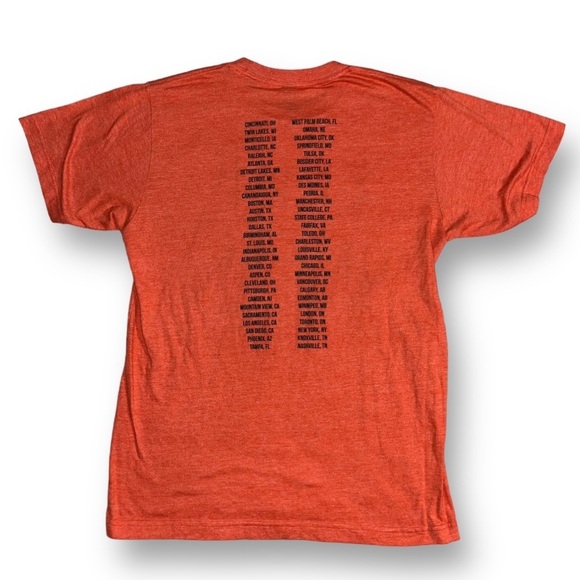 KEITH URBAN Light The Fuse Tour Concert Merch Festival Tee T-Shirt Orange M - Picture 2 of 5